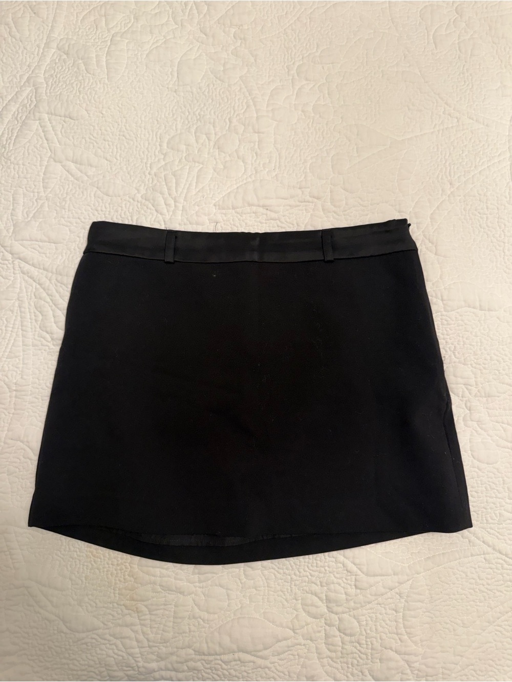 Zara Black Mini Skirt with Belt Loops